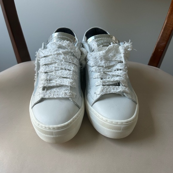 P448 blue and white platform sneakers - Picture 2 of 7